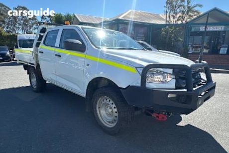 White 2022 Isuzu D-MAX Ute Tray SX 4X4