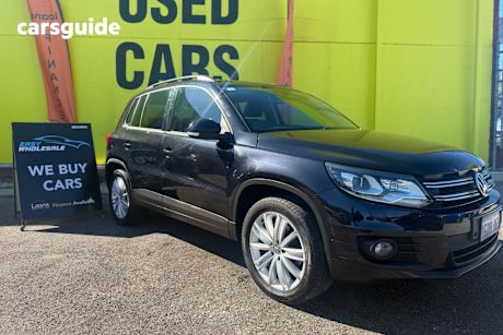 Black 2012 Volkswagen Tiguan SUV 132 TSI PACIFIC 5NC MY12