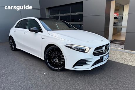White 2019 Mercedes-Benz A-CLASS Hatch A35 AMG 4WD