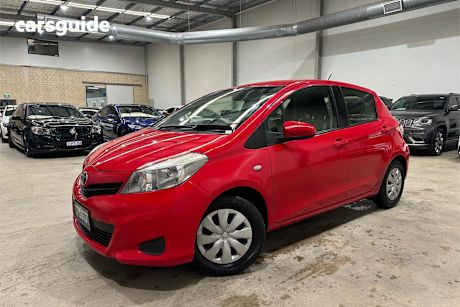 Red 2014 Toyota Yaris Hatch YR