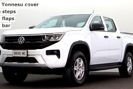White 2023 Volkswagen Amarok Ute Tray TDI405 CORE 4X4