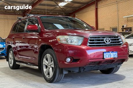 Red 2008 Toyota Kluger Wagon Kx-S (Fwd)