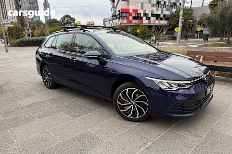 Blue 2022 Volkswagen Golf Wagon 110Tsi Life