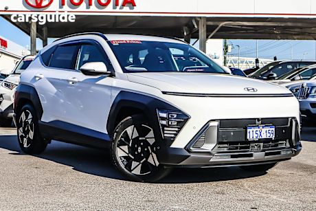 White 2024 Hyundai Kona Wagon Hybrid Premium