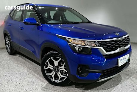 Blue 2021 Kia Seltos SUV SPORT F