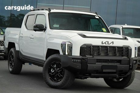 White 2025 Kia Tasman Ute Tray X-PRO 4X4