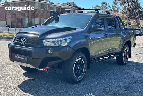 Grey 2018 Toyota Hilux Dual Cab Utility Rugged X (4X4)