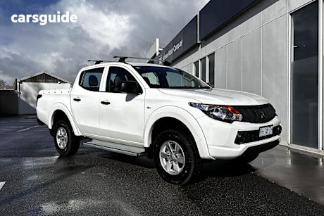 White 2017 Mitsubishi Triton Ute Tray GLX+ 4X4