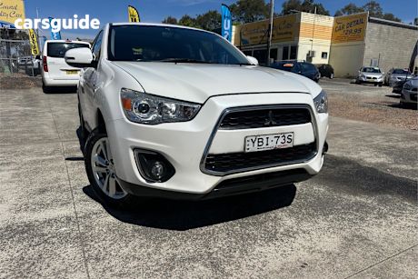 White 2014 Mitsubishi ASX Wagon Aspire (2Wd)