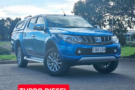 Blue 2017 Mitsubishi Triton Dual Cab Utility Gls (4X4)