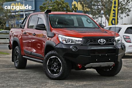 Orange 2018 Toyota Hilux Ute Tray RUGGED X 4X4