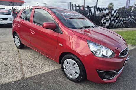 Red 2019 Mitsubishi Mirage Hatchback Es