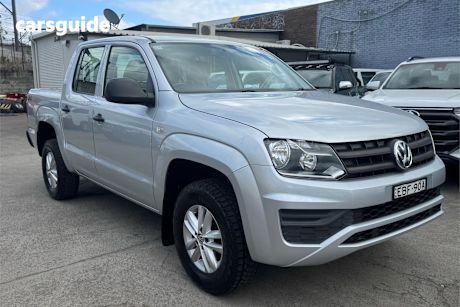 Silver 2019 Volkswagen Amarok Dual Cab Utility Tdi420 Core Plus (4X4)