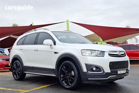 White 2014 Holden Captiva Wagon 7 Ltz (4X4)
