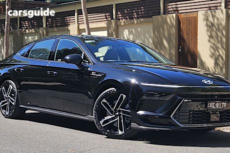 Black 2025 Hyundai Sonata Sedan N Line