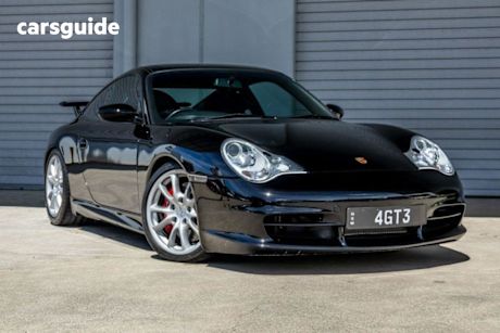 Black 2004 Porsche 911 Coupe Gt3