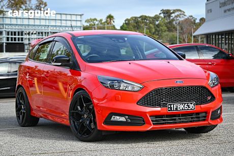 Red 2017 Ford Focus Hatch ST F