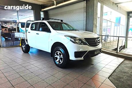 White 2019 Mazda BT-50 Dual Cab Chassis Xt Hi-Rider (4X2) (5Yr)