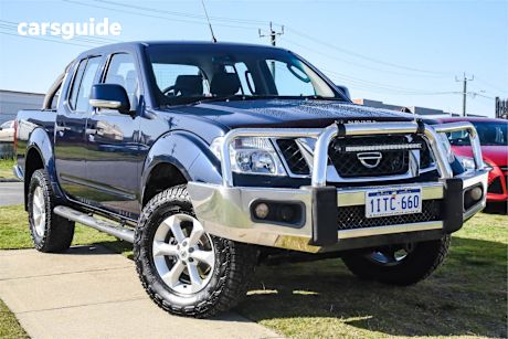 Blue 2013 Nissan Navara Ute Tray ST 4X4