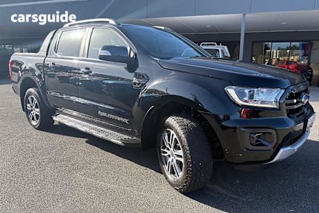 Black 2020 Ford Ranger Ute Tray WILDTRAK 4X4