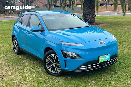 Blue 2021 Hyundai Kona SUV ELECTRIC ELITE F