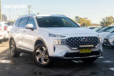 White 2022 Hyundai Santa FE SUV ACTIVE 4X4