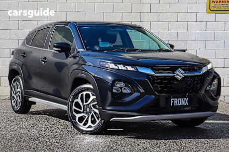 Black 2025 Suzuki Fronx SUV HYBRID F