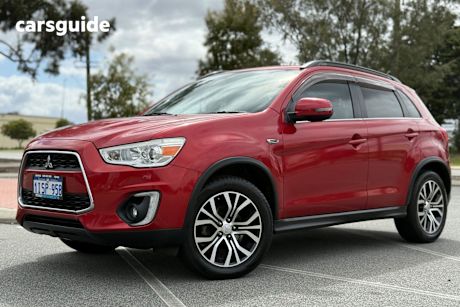 Red 2015 Mitsubishi ASX SUV LS F