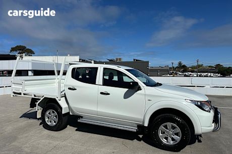 White 2017 Mitsubishi Triton Ute Tray GLX+ 4X4