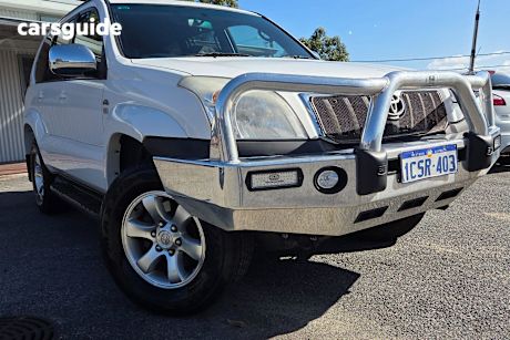 White 2008 Toyota Landcruiser Prado Wagon Gxl (4X4)