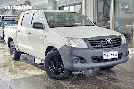 White 2013 Toyota Hilux Ute Tray WORKMATE R