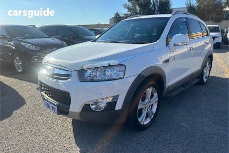 White 2012 Holden Captiva Wagon 7 Lx (4X4)