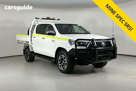 White 2021 Toyota Hilux Double Cab Chassis Sr5 (4X4)