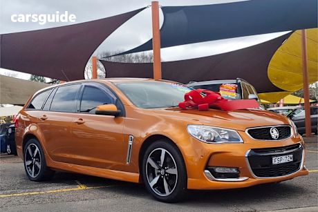 Orange 2017 Holden Commodore Sportswagon Sv6
