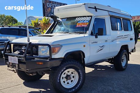 White 2007 Toyota Landcruiser SUV WORKMATE TROOPCARRIER 4X4