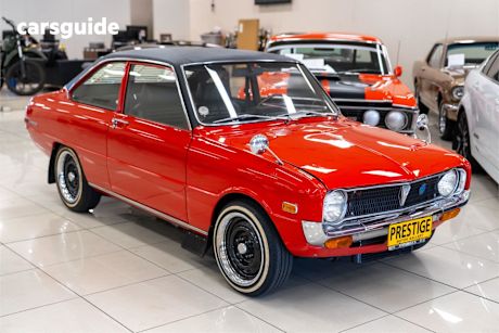 Red 1971 Mazda R100 Coupe
