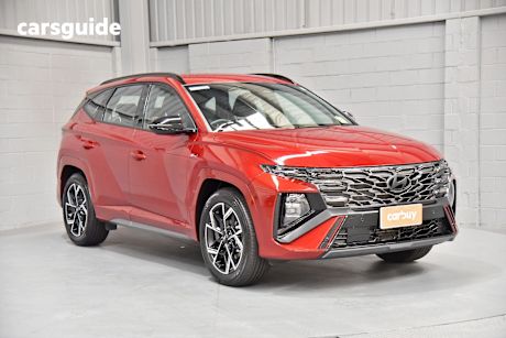 Red 2024 Hyundai Tucson SUV N LINE F