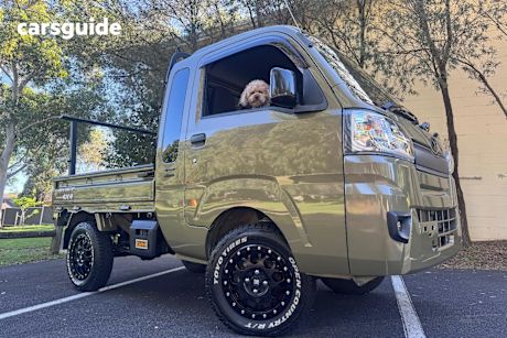 Green 2019 Daihatsu Hijet Ute Tray RAMBO'S TONKA  4WD SERIES