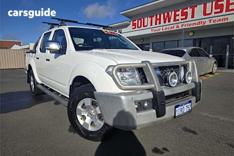 White 2007 Nissan Navara Dual Cab Pick-up St-X (4X4)