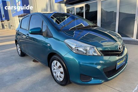 Blue 2014 Toyota Yaris Hatch YR F