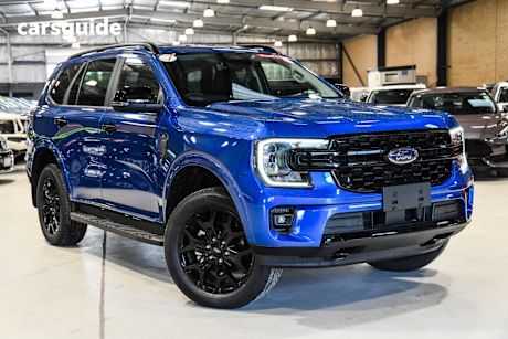 Blue 2024 Ford Everest SUV SPORT R