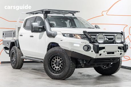 White 2020 Mitsubishi Triton Ute Tray GLX+ 4X4