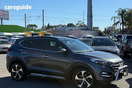 Grey 2018 Hyundai Tucson SUV HIGHLANDER 4X4