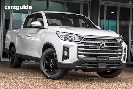 White 2024 KGM Ssangyong Musso Ute Tray ULTIMATE 4X4