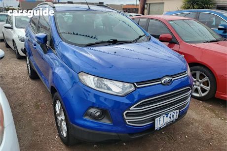Blue 2015 Ford Ecosport SUV TREND F