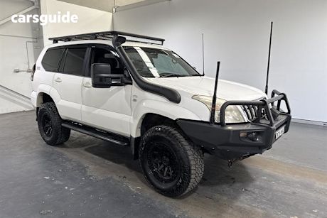 White 2008 Toyota Landcruiser Prado Wagon Gxl (4X4)