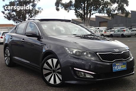 Grey 2011 Kia Optima Sedan Platinum