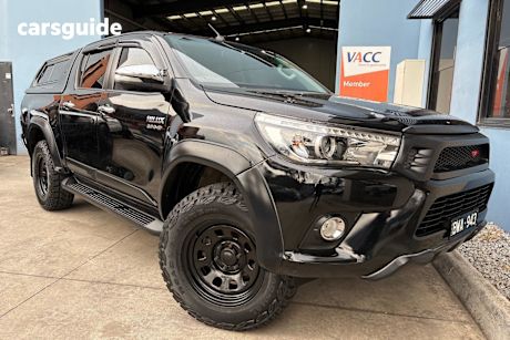 Black 2017 Toyota Hilux Ute Tray SR5 4X4