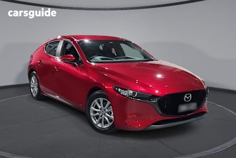 Red 2024 Mazda Mazda3 Hatch G20 PURE F