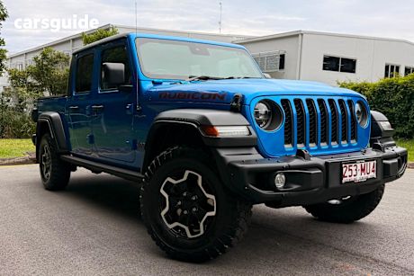 Blue 2021 Jeep Gladiator Dual Cab Utility Rubicon (4X4)